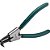 Alicate 5" para anéis externos (8mm a 25 mm) bico curvo aço cromo vanádio oxidado ST72021ST SATA - Imagem 9