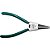 Alicate 7" para anéis externos (19mm a 60 mm) bico reto aço cromo vanádio oxidado ST72012ST SATA - Imagem 2