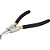 Alicate para anéis externos bico curvo 6.1/2" VONDER - Imagem 1
