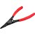 Alicate para anéis externos bico reto 7" R27604061 GEDORE RED - Imagem 1