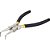 Alicate para anéis interno bico curvo 8.1/2" VONDER - Imagem 1
