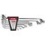 Jogo de chaves estrela 1/4" a 1.1/4" com 8 peças R01195008 GEDORE RED - Imagem 1