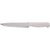 Faca para carne refile de mesa 6" lâmina triangular estreita em aço inox cabo branco BKW302-6 STARRETT - Imagem 1