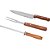 Jogo de utensílios para churrasco em aço inox com 4 peças VONDER - Imagem 11