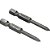 Jogo de bits de ponteiras phillips com encaixe sextavado 1/4" nº0 x 50mm cartela com 2 peças VONDER - Imagem 1