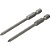 Jogo de bits de ponteiras phillips com encaixe sextavado 1/4" nº0 x 75mm cartela com 2 peças VONDER - Imagem 3