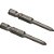 Jogo de bits de ponteiras phillips com encaixe sextavado 1/4" nº1 x 50mm cartela com 2 peças VONDER - Imagem 1