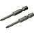 Jogo de bits de ponteiras phillips com encaixe sextavado 1/4" nº1 x 50mm cartela com 2 peças VONDER - Imagem 3
