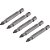 Jogo de bits ponteira pozidrive com encaixe 1/4" nº1 x 50mm VONDER - Imagem 1