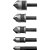 Jogo de escareadores de aço rápido 1/4" a 3/4" com 5 peças VONDER - Imagem 3