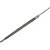 Lima triangular slim taper 4" K&F - 12 unidades - Imagem 1