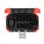 Jogo de soquetes de impacto sextavados encaixe de 1/2" 10,0mm a 24,0mm com 8 peças R63003008 GEDORE RED - Imagem 1