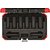 Jogo de soquetes de impacto sextavados longos encaixe de 1/2" 12,0mm a 23,0mm com 8 peças R63003108 GEDORE RED - Imagem 1
