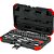 Jogo de soquetes sextavados e acessórios encaixe de 1/4" 4,0mm a 14,0mm com 46 peças R49003046 GEDORE RED - Imagem 1