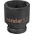 Soquete sextavado de impacto encaixe de 1/2" x 27,0mm VONDER - Imagem 3