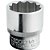 Soquete estriado com encaixe de 1/2" 28mm GEDORE RED - Imagem 1
