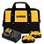 Kit com 2 baterias de íons de lítio (20V - 5 Ah) e 1 carregador (bivolt) e 1 bolsa de transporte DCB205C2K-BR DEWALT - Imagem 1