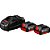 Kit com 2 baterias de íons de lítio (GBA 18V 4 Ah) e 1 carregador rápido GAL 1880 1 600 A01 5TC BOSCH - Imagem 1