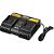 Carregador de bateria duplo 18V linha intercambiável carregamento rápido ICBV 1842 VONDER - Imagem 9