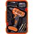 Parafusadeira/furadeira 3/8" a bateria 12V 0 - 900/min (rpm) carregador bivolt com caixa plástica e 13 acessórios LC12SC-BR BLACK+DECKER - Imagem 10