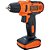 Parafusadeira/furadeira 3/8" a bateria 12V 0 - 900/min (rpm) carregador bivolt com maleta e 31 acessórios LC12SC-BR BLACK+DECKER - Imagem 1