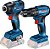 Parafusadeira/furadeira com impacto + chave de impacto (GSB 185-LI + GDR 18V-200) com maleta de alumínio 0615A0025X BOSCH - Imagem 3