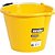 Balde de plástico extraforte 12 litros amarelo VONDER - Imagem 1