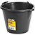 Balde de plástico extraforte 12 litros preto VONDER - Imagem 1