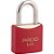 Cadeado de latão corpo plastificado 25,0mm vermelho 51016411 PADO - Imagem 1