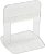 Espaçador nivelador para pisos cerâmicos e porcelanatos 2,0mm transparente pacote com 50 peças CORTAG - Imagem 1