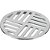 Grelha para ralo redonda cromada n° 55 DN 100 941 KRONA - 12 unidades - Imagem 1