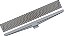 Ralo linear com grelha modelo seco cinza 50cm 20102119 PLASTILIT - Imagem 1