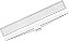 Ralo linear invisível modelo seco branco 50cm 20102125 PLASTILIT - Imagem 1