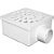 Ralo sifonado quadrado branco nº43 DN 100 x DN 52 x DN 40 931 KRONA - 20 unidades - Imagem 1