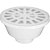 Ralo sifonado redondo branco nº37 DN 100 x DN 38 x DN 40 922 KRONA - 20 unidades - Imagem 1