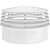 Terminal de ventilação para tubulação de esgoto DN 100 em PVC branco 1167 KRONA - 5 unidades - Imagem 1