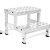 Escada banqueta industrial 2 degraus BI 401 ALULEV - Imagem 1