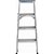 Escada de abrir em alumínio uso profissional 4 degraus 120cm 4 degraus ALULEV - Imagem 3