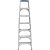 Escada de abrir em alumínio uso profissional 7 degraus 210cm ALULEV - Imagem 3