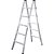 Escada pintor dupla 5 degraus PN 205 ALULEV - Imagem 1