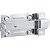 Fecho chato com porta-cadeado 4" - 101,6mm zincado VONDER - 12 unidades - Imagem 1