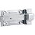 Fecho chato com porta-cadeado 5" - 127mm zincado VONDER - 12 unidades - Imagem 1