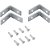 Cantoneira para cortina 3cm x 3cm zincada com 4 peças VONDER - Imagem 3