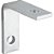 Cantoneira para cortina 3cm x 3cm zincada com 4 peças VONDER - Imagem 1