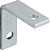 Cantoneira para cortina 3cm x 3cm zincada pacote com 10 peças VONDER - Imagem 1