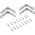 Cantoneira para cortina 4cm x 4cm zincada com 4 peças VONDER - Imagem 4