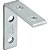Cantoneira para cortina 4cm x 4cm zincada pacote com 10 peças VONDER - Imagem 1