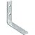 Cantoneira para cortina 5cm x 5cm zincada pacote com 10 peças VONDER - Imagem 3