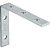 Cantoneira para cortina 5cm x 7cm zincada pacote com 10 peças VONDER - Imagem 1