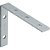 Cantoneira para cortina 6cm x 8cm zincada pacote com 10 peças VONDER - Imagem 1